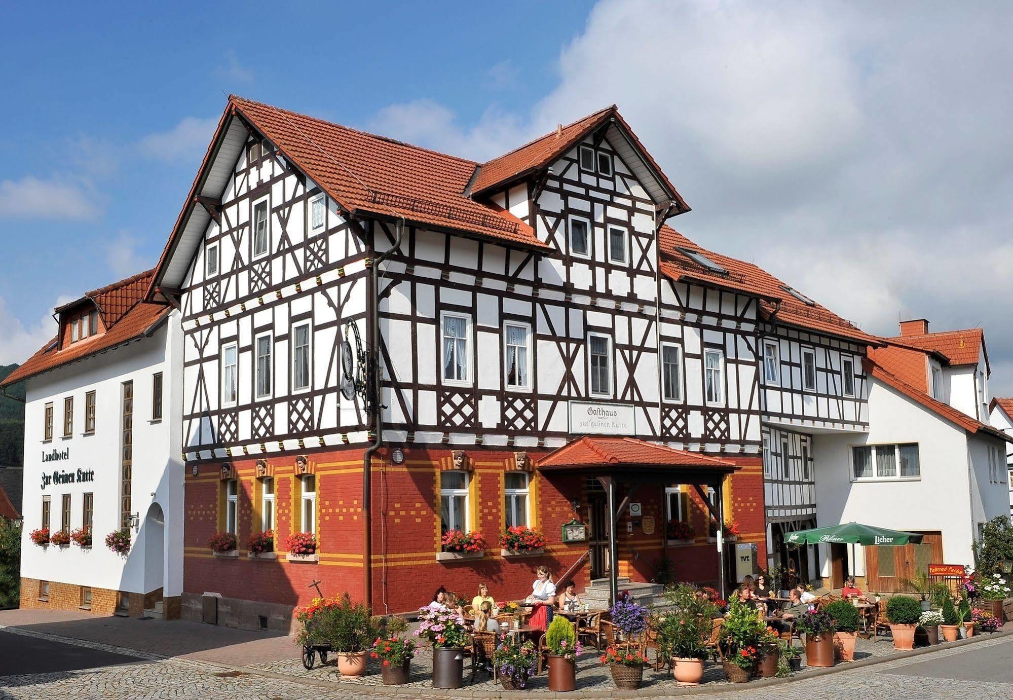 Landhotel Zur Gruenen Kutte 베른샤우센 외부 사진